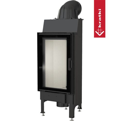 Nadia Smart Steel Fireplace – KRATKI – 9kW MSK Glass