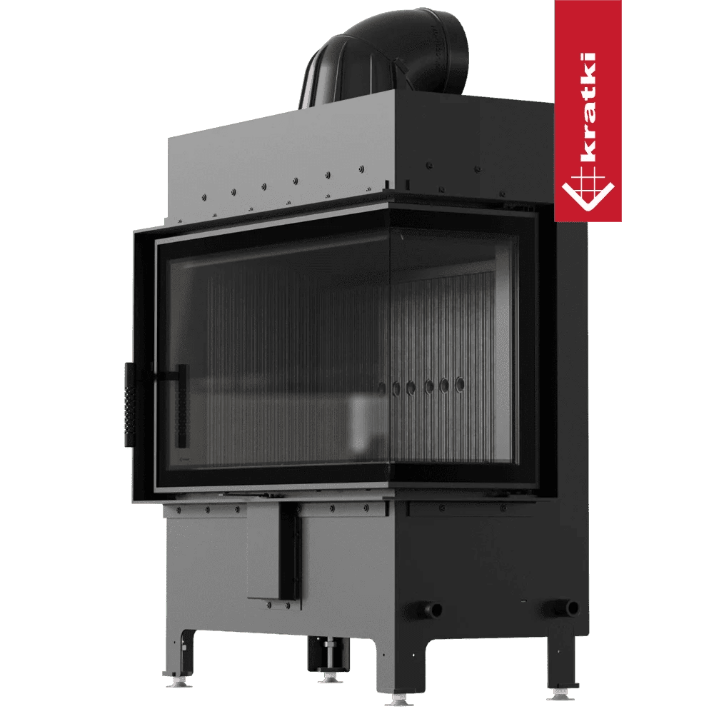 Lucy L-Shape Right Sided Wood Burning Fireplace Insert – 14kW - Image 4