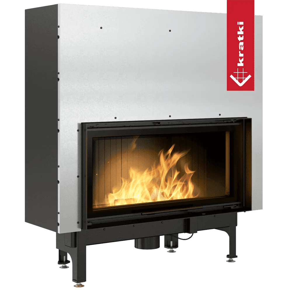 Nadia Lift-Up Glass Wood Burning Fireplace Insert – 14kW - Image 3