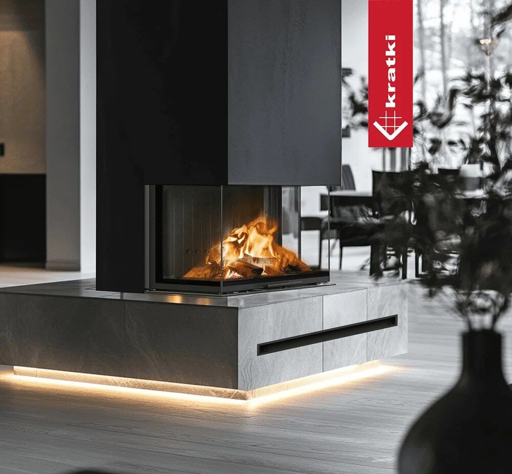 Regnor 800/400 3-Sided Wood Burning Fireplace Insert – 8kW - Image 2