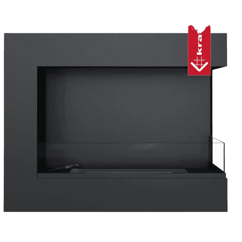 Delta L-Shape Wall Mounted Bioethanol Fireplace – Right Sided - Image 3