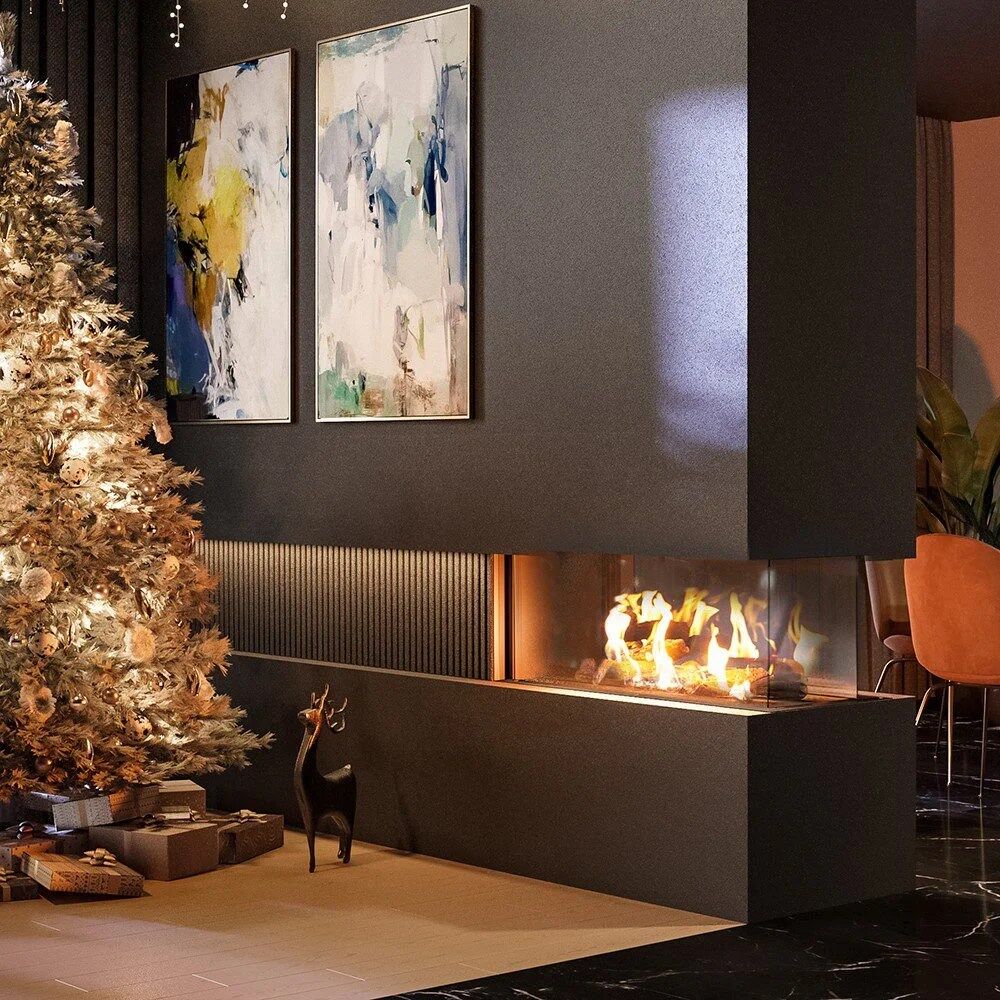 Leo 100 Triple-Glazing Natural Gas Fireplace Insert – 9kW - Image 2