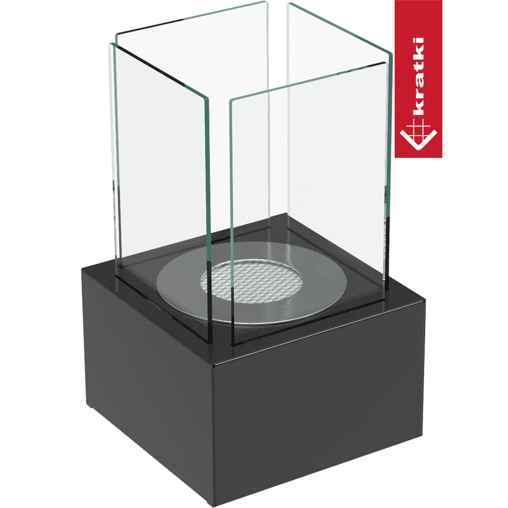 Tango 1 Tabletop Freestanding Bioethanol Fireplace – Black - Image 3
