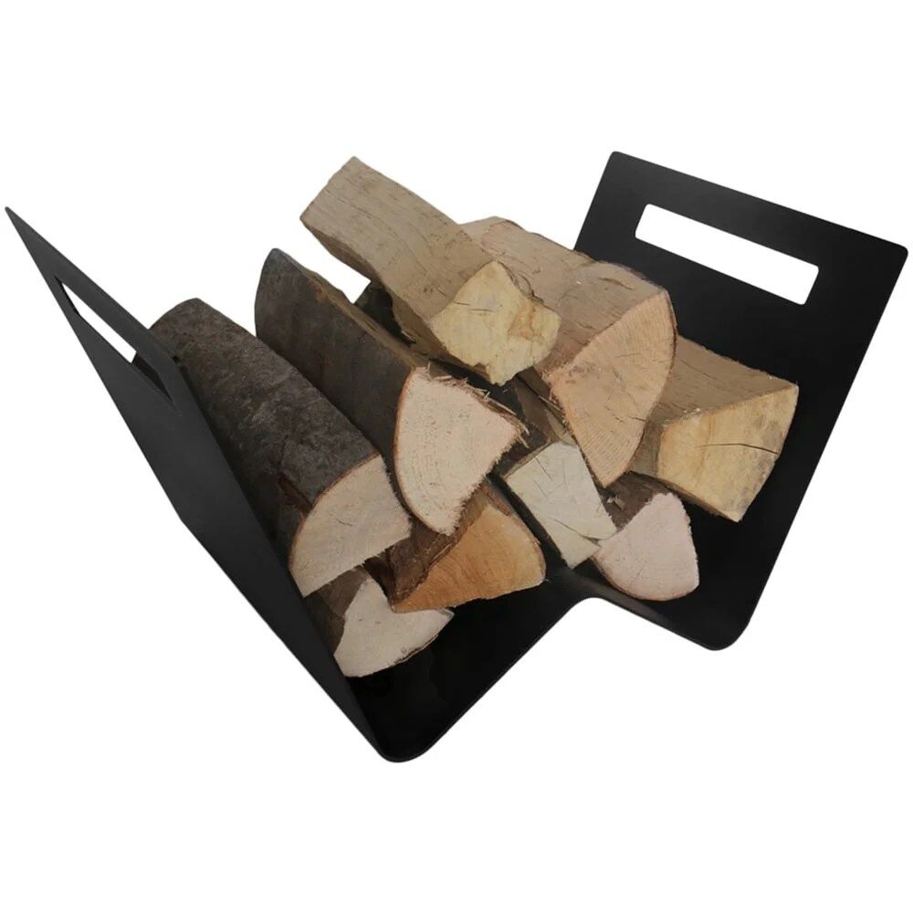 W-shaped log holder