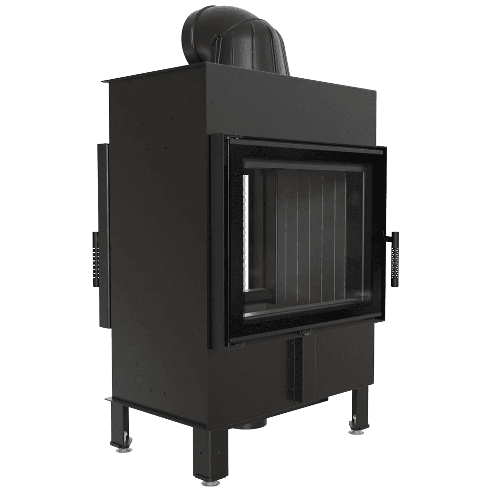 contemporary double sided fireplace