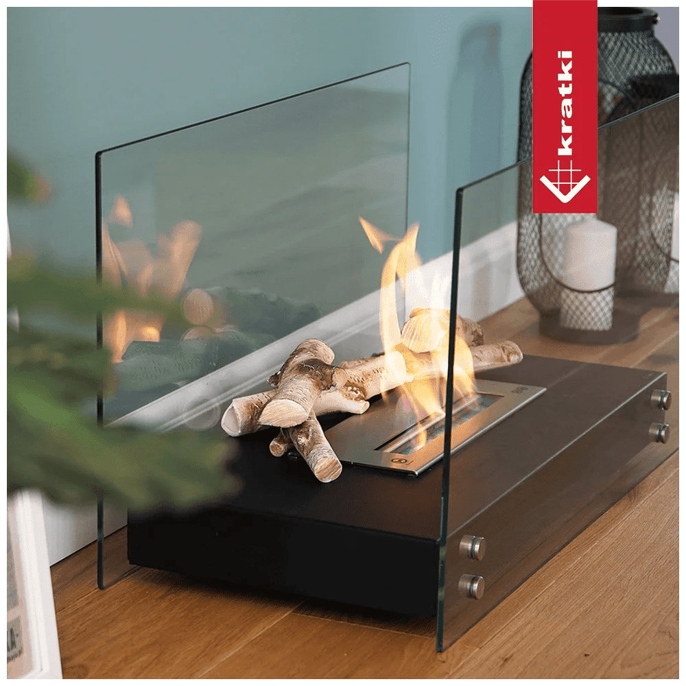 Hotel Freestanding Bioethanol Fireplace – Black - Image 5