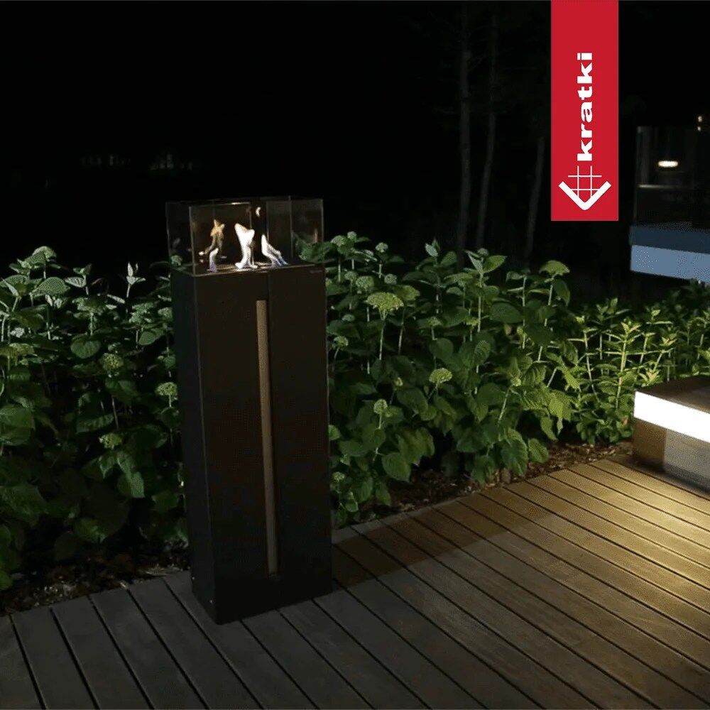 ROMEO Freestanding Bioethanol Fireplace – Black, TÜV Certified - Image 3