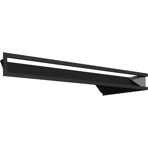 Vent Cover LUFT corner left 80x40x9 black Slim