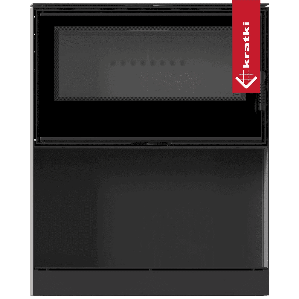 Kari 95 Wood Burning Steel Stove – 14kW - Built In Log Storage - Image 2
