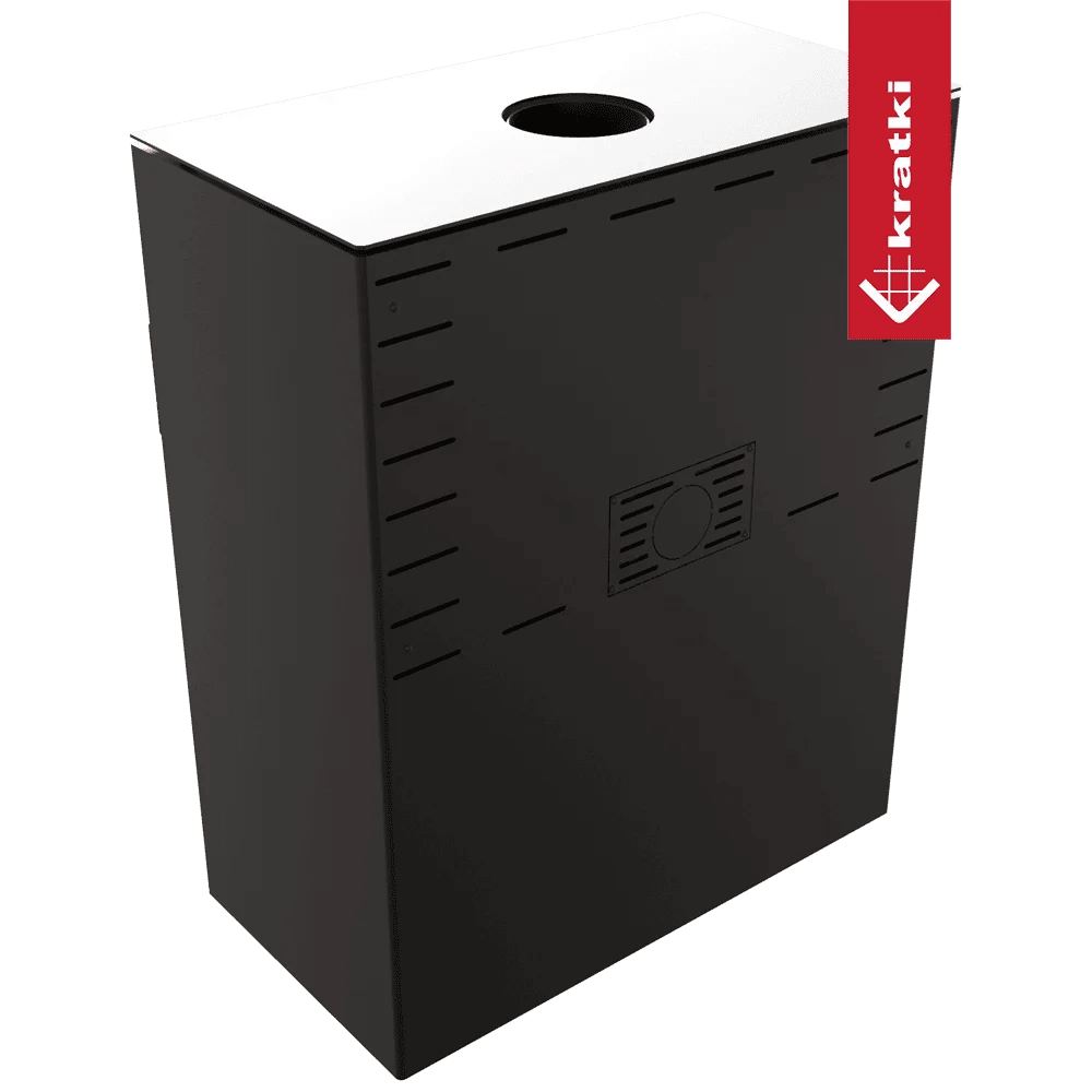 Kari 95 Wood Burning Steel Stove – 14kW - Built In Log Storage - Image 4