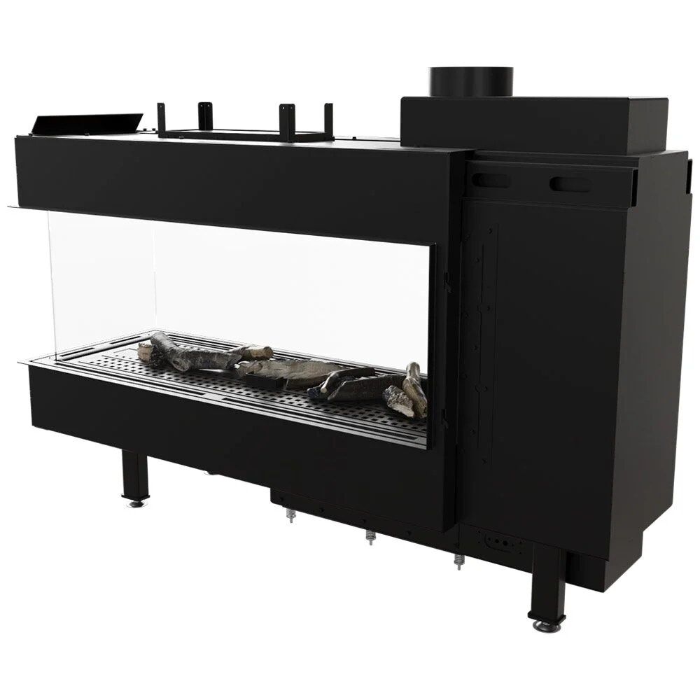 Leo 100 Room Divider Natural Gas Fireplace Insert – 9kW - Image 3