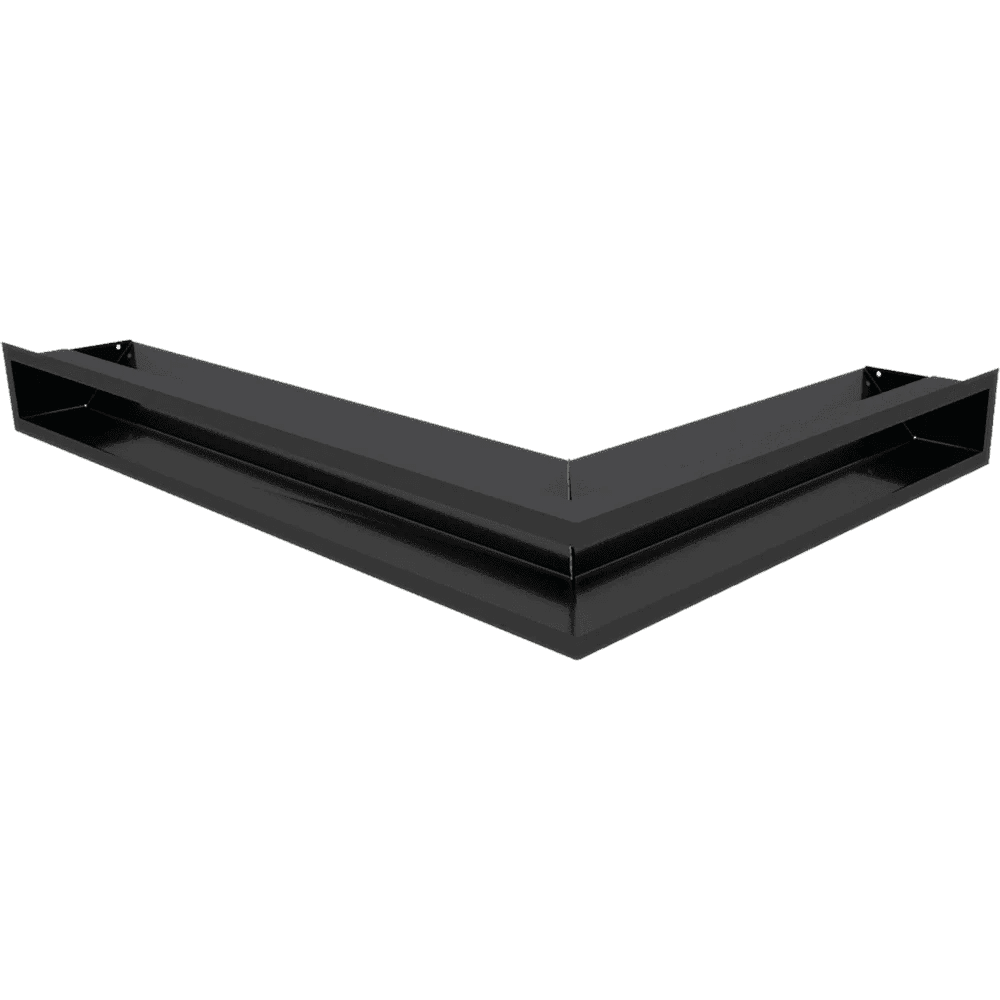 Vent Cover LUFT corner left 76,6x54,7x9 black Slim