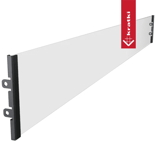 DELTA SLIM Wall Mounted Bioethanol Fireplace with Glass – Black - Image 7