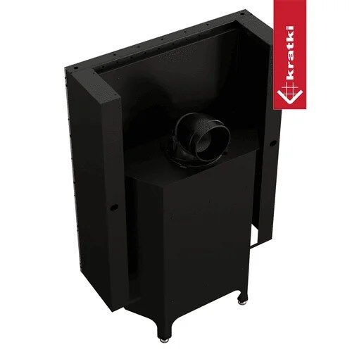 Nadia Steel Wood Burning Fireplace Insert - Image 3