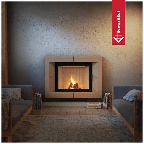Nadia Steel Wood Burning Fireplace Insert - Image 5