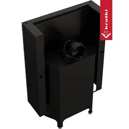 Nadia Steel Wood Burning Fireplace Insert - White - Image 3